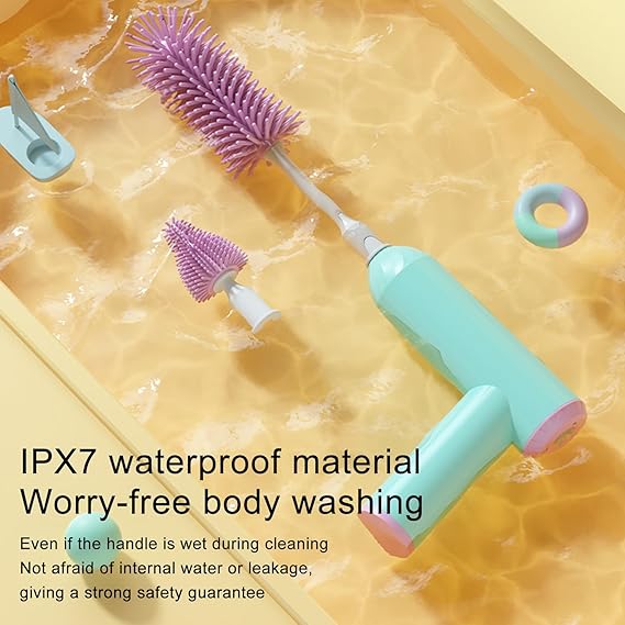 Limpiador de cepillo eléctrico para biberones