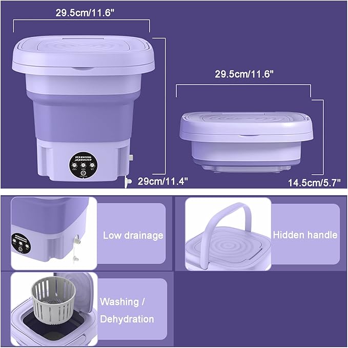 Mini Lavadora Plegable