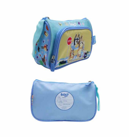 Children's Club | Set Mochila Escolar A4 Incluye Lonchera y Cartuchera Familia Bluey y Bingo
