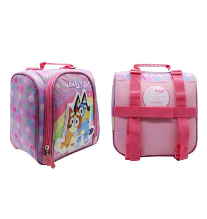 Children's Club  | Set Mochila Escolar A4 Incluye Lonchera y Cartuchera Bluey Bingo Rosado