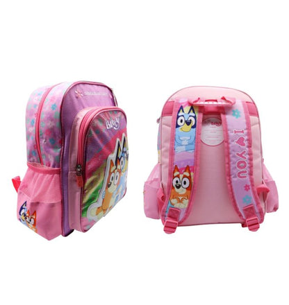 Children's Club  | Set Mochila Escolar A4 Incluye Lonchera y Cartuchera Bluey Bingo Rosado