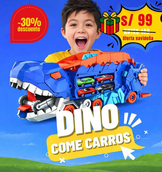 Dinosaurio traga carros - 3 en 1