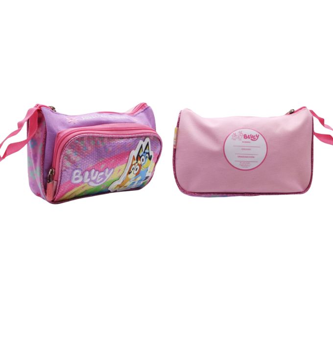 Children's Club  | Set Mochila Escolar A4 Incluye Lonchera y Cartuchera Bluey Bingo Rosado