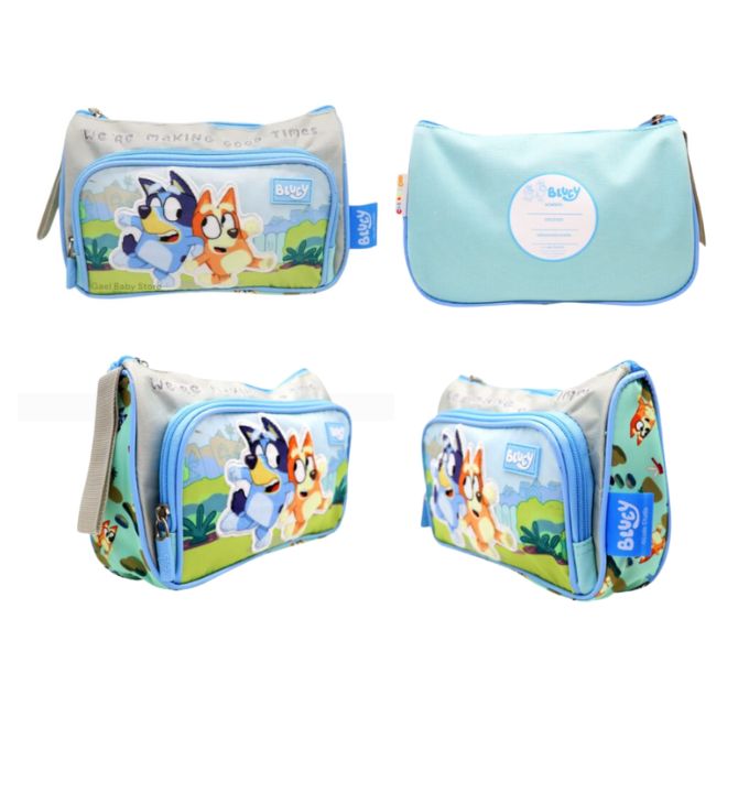 Children's Club | Set Mochila Escolar A4 Incluye Lonchera y Cartuchera GRIS Bluey