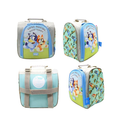 Children's Club | Set Mochila Escolar A4 Incluye Lonchera y Cartuchera GRIS Bluey